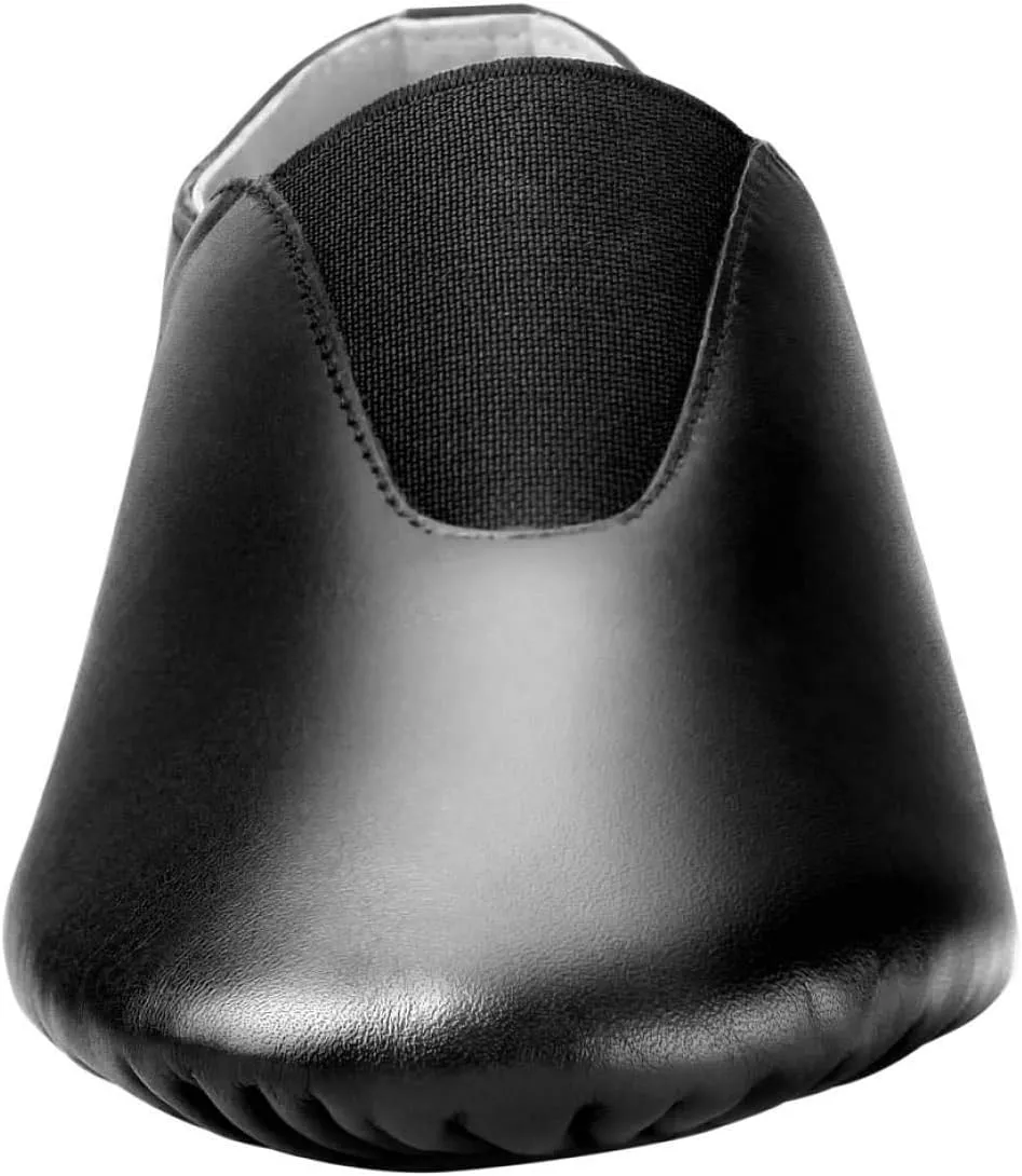 Linodes Women's Leather Upper Jazz Shoe Slip-on with Elastic Top Piece