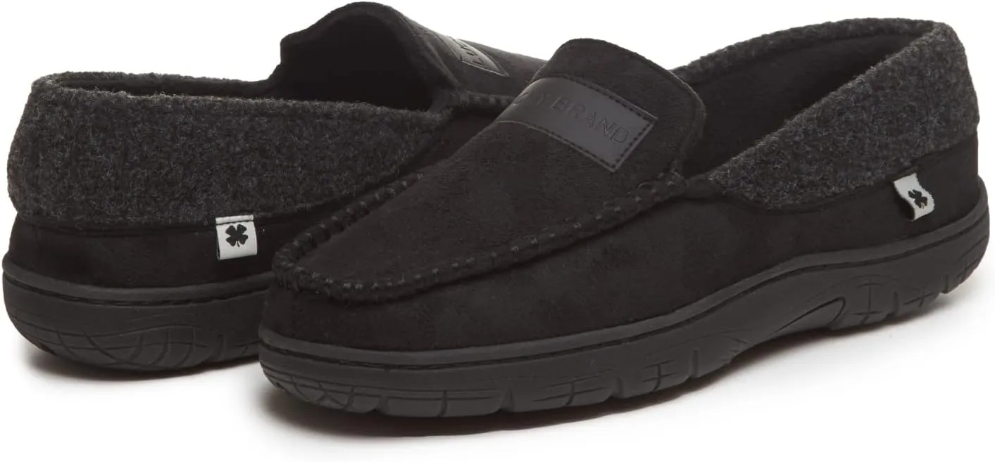 Lucky Brand Men's Micro Suede Moccasin Loafer Slippers