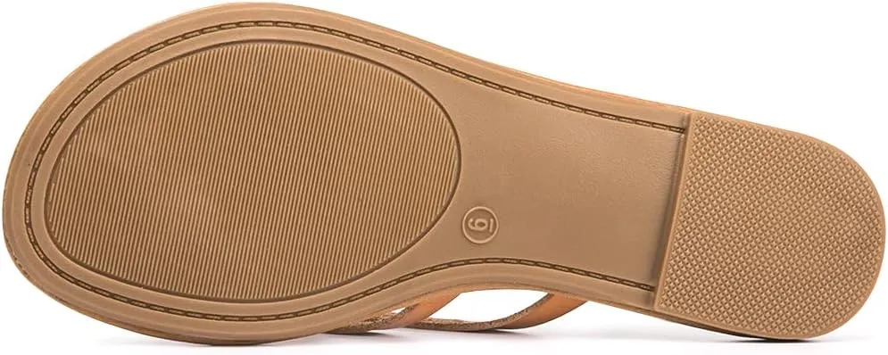 Luffymomo Women's Elastic Strap Flat Sandals Casual Summer Open Toe Sandal