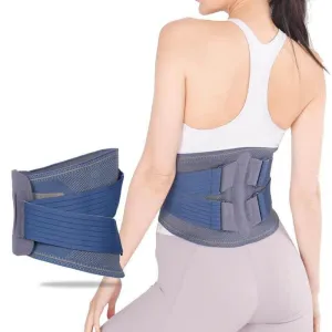 Lumbar Back Brace With 5 Stays For Lower Back Pain Relief, Sports Waist Trainer Belt Waist Trimmer Weight Loss Fitness Back Support Belly Band Unisex