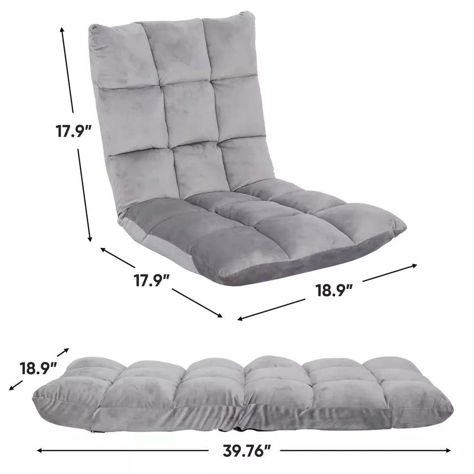 Luxora 14-Position Adjustable Cushioned Floor Chair