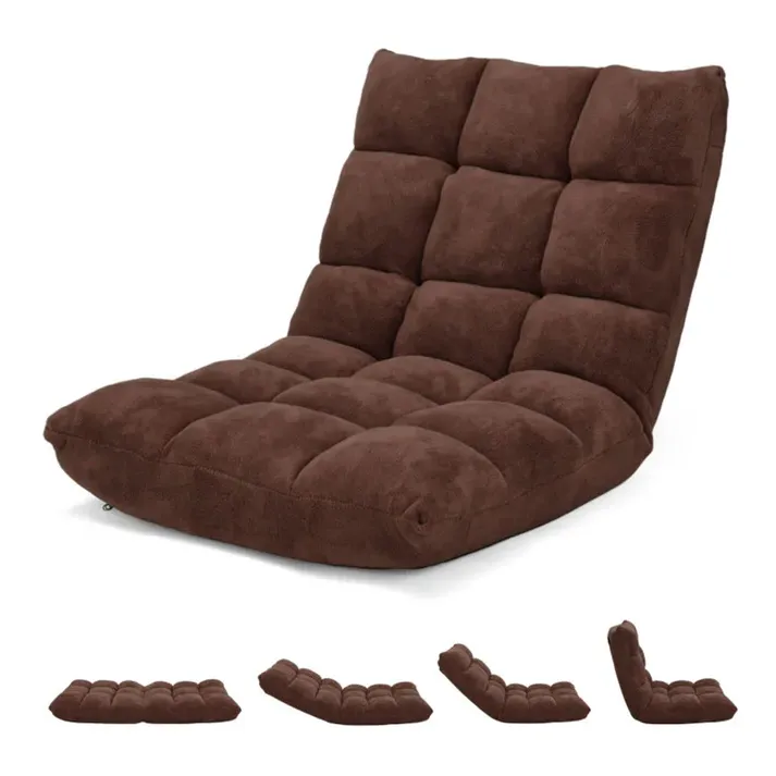 Luxora 14-Position Adjustable Cushioned Floor Chair