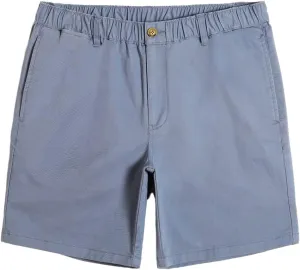 maamgic Men's Classic-fit 7" Cotton Casual Shorts Elastic Waistband with Multi-Pocket Daily Wear Walking Summer Outfit
