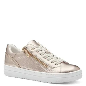 Marco Tozzi Womens Gold Metallic Fashion Trainer 2-23718-42