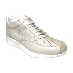 Mauri M770 Bone Perforated Crocodile Perforated Nappa Sneakers