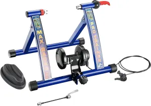 Max Racer PRO 7 Levels of with Smooth Magnetic Resistance Bicycle Trainer Allows You to Work Out with Your Bike