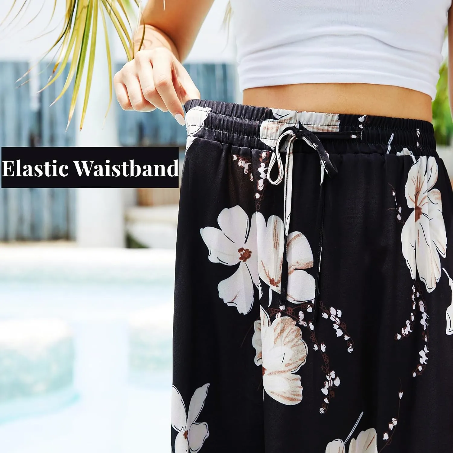 Maxi Skirts for Women with Pockets Long Midi Length Casual Skirt for Beach Party Holiday