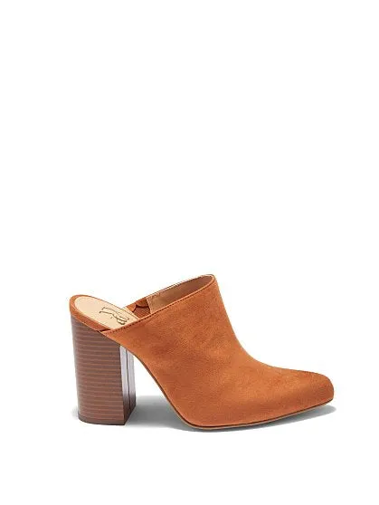 Maya Stacked Block-Heel Mule