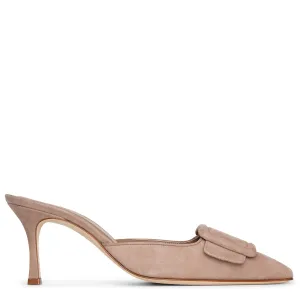 Maysale 70 dark nude suede