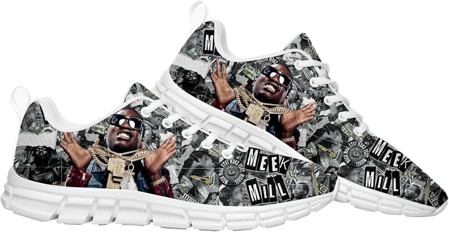 Meek Rapper Mill Shoes Women Mans Lace Up Sneakers Casual Sport Sports Shoe Running Footwear Sneaker