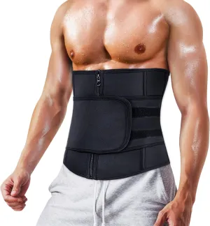 Men Waist Trainer Trimmer for Weight Loss Tummy Control Compression Shapewear Sweat Belt Body Shaper