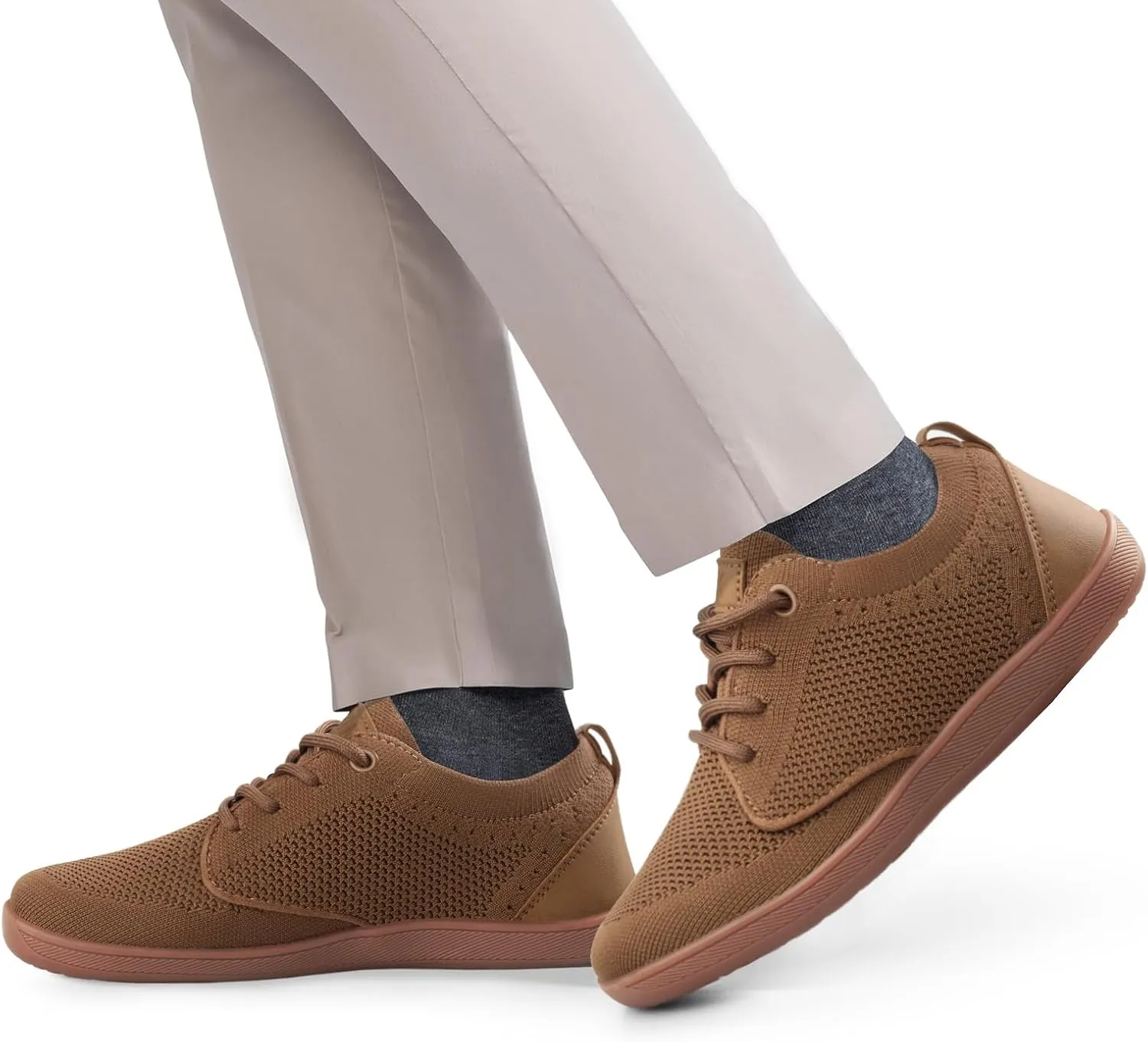 Men's Barefoot Shoes Minimalist Slip on Cross-Trainer Shoes Wide Toe Walking Shoes Zero Drop Sole Trail Running Sneakers Gym Workout Casual