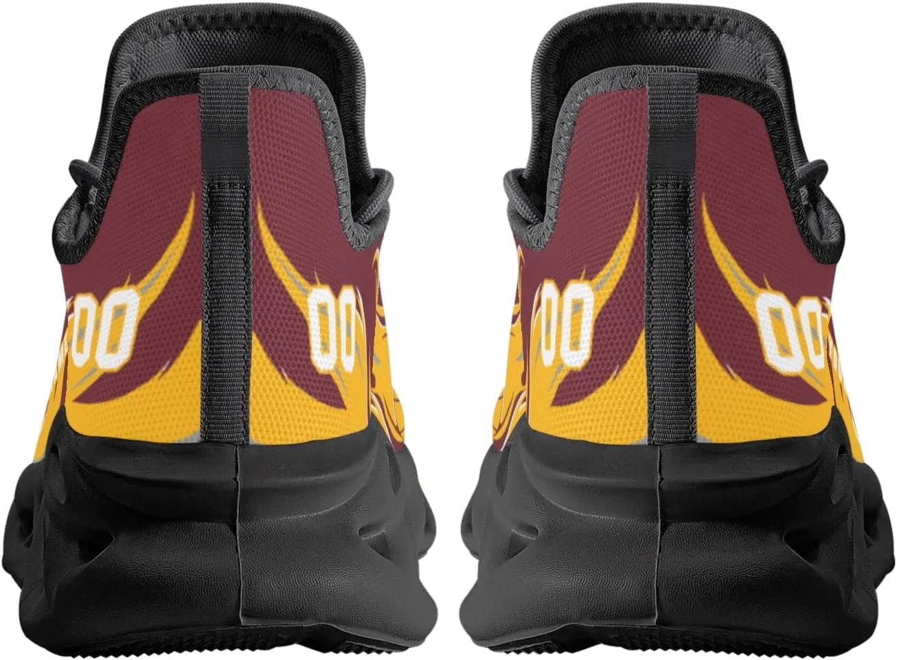 Men's Custom Basketball Flex Control Sneakers Personalized Breathable Fan Gift Name Number Workout Athletic Gym Slip-on Shoes