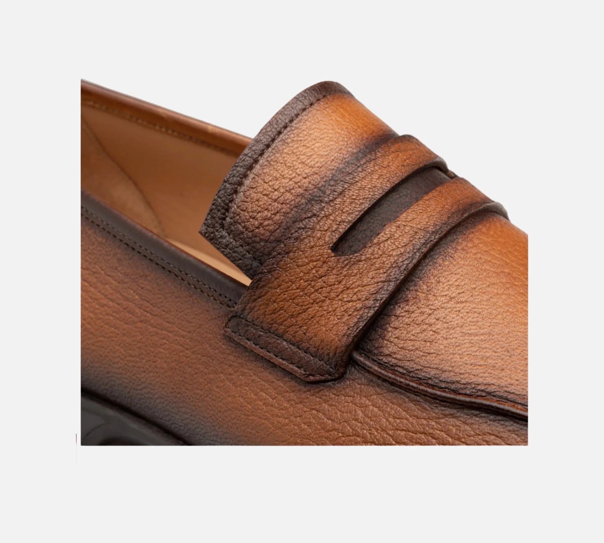Men’s Deerskin Penny Loafer By Mezlan