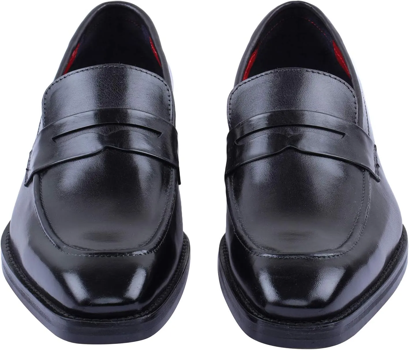 Men's Handcrafted Genuine Leather Penny Slip-On Leather Lined Loafer