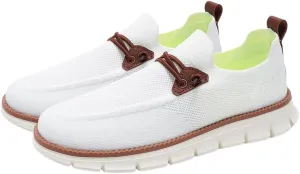 Mens Loafers Shoes Oxfords Lace Up Mesh Slip on Shoes Casual Comfortable Lightweight Fashion Walking Sneakers Slippers Dress Breathable Business Sneakers Outdoor Work Sports Soft Sole Shoe