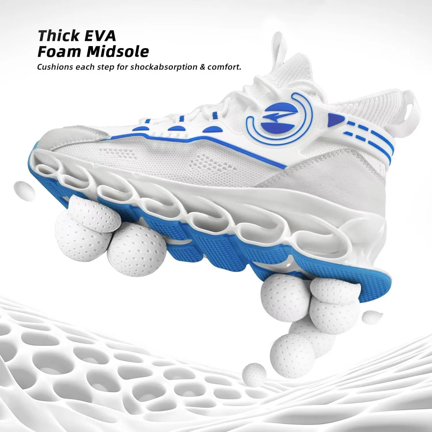Men's Running Shoes Fashion Sneakers Breathable Blade Non Slip Walking Shoes Gym Sport Trainer Athletic