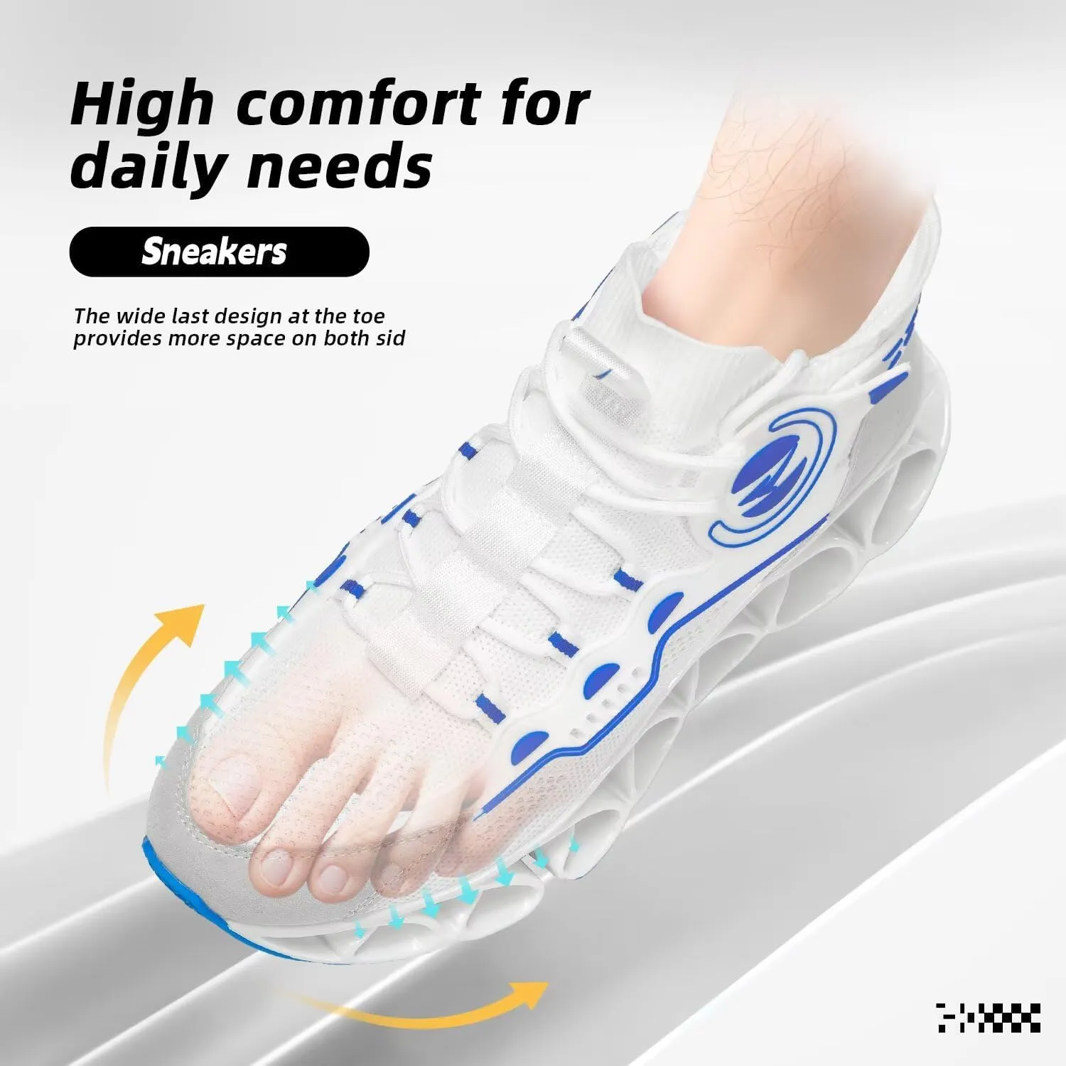 Men's Running Shoes Fashion Sneakers Breathable Blade Non Slip Walking Shoes Gym Sport Trainer Athletic