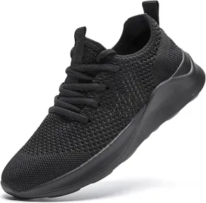 Men's Running Walking Shoes Sneakers Tennis Fitness Athletic Shoes Non Slip On Sports Casual Workout Shoe Lightweight Comfortable Gym Fashion Breathable Mesh Trainer