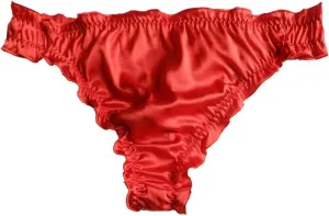 Men's Silk Panties Thongs Sissy Panties Bikini Briefs Crossdress Lingerie