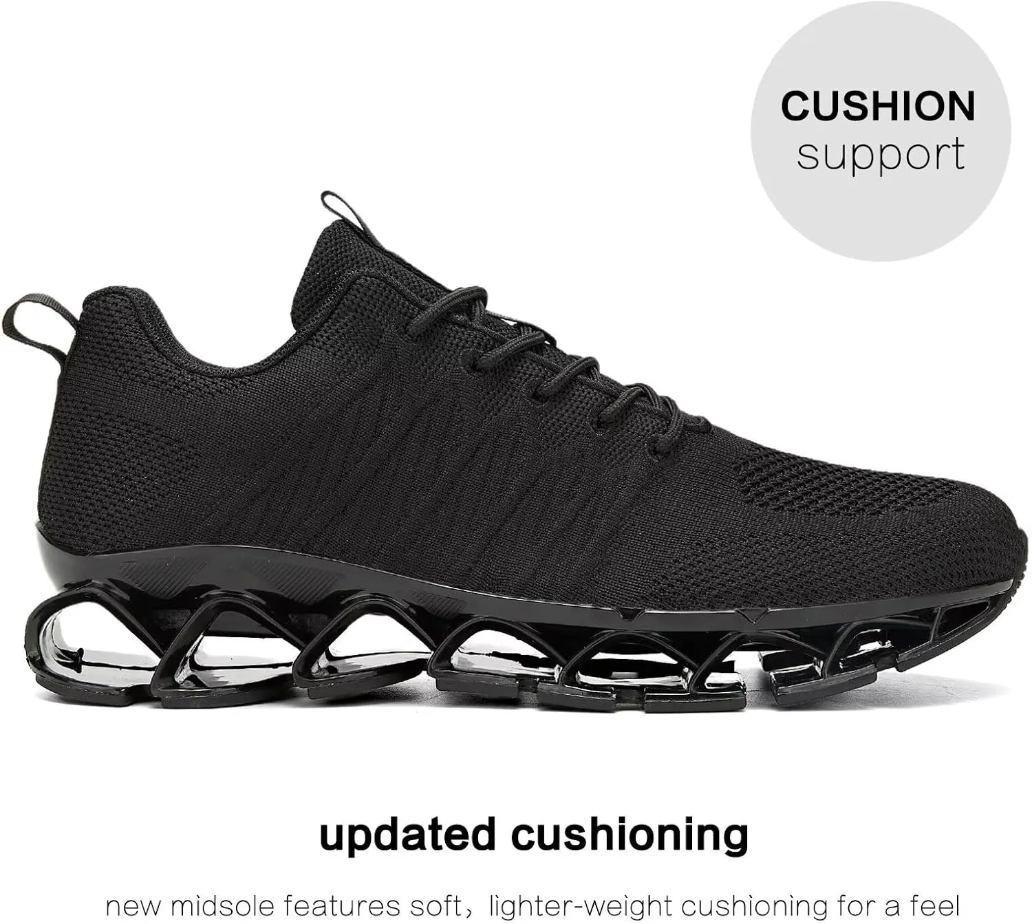 Mens Slip on Running Walking Shoes Blade Tennis Casual Fashion Sneakers Comfort Non Slip Work Sport Athletic Trainer