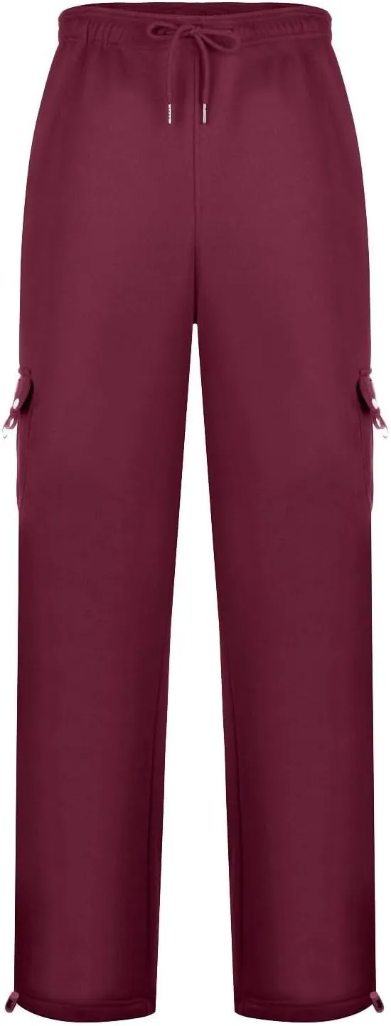 Mens Sweatpants Elastic Waist Relaxed Joggers Baggy Sweat Pants Trousers Athletic Cotton Sweatpants with Pockets