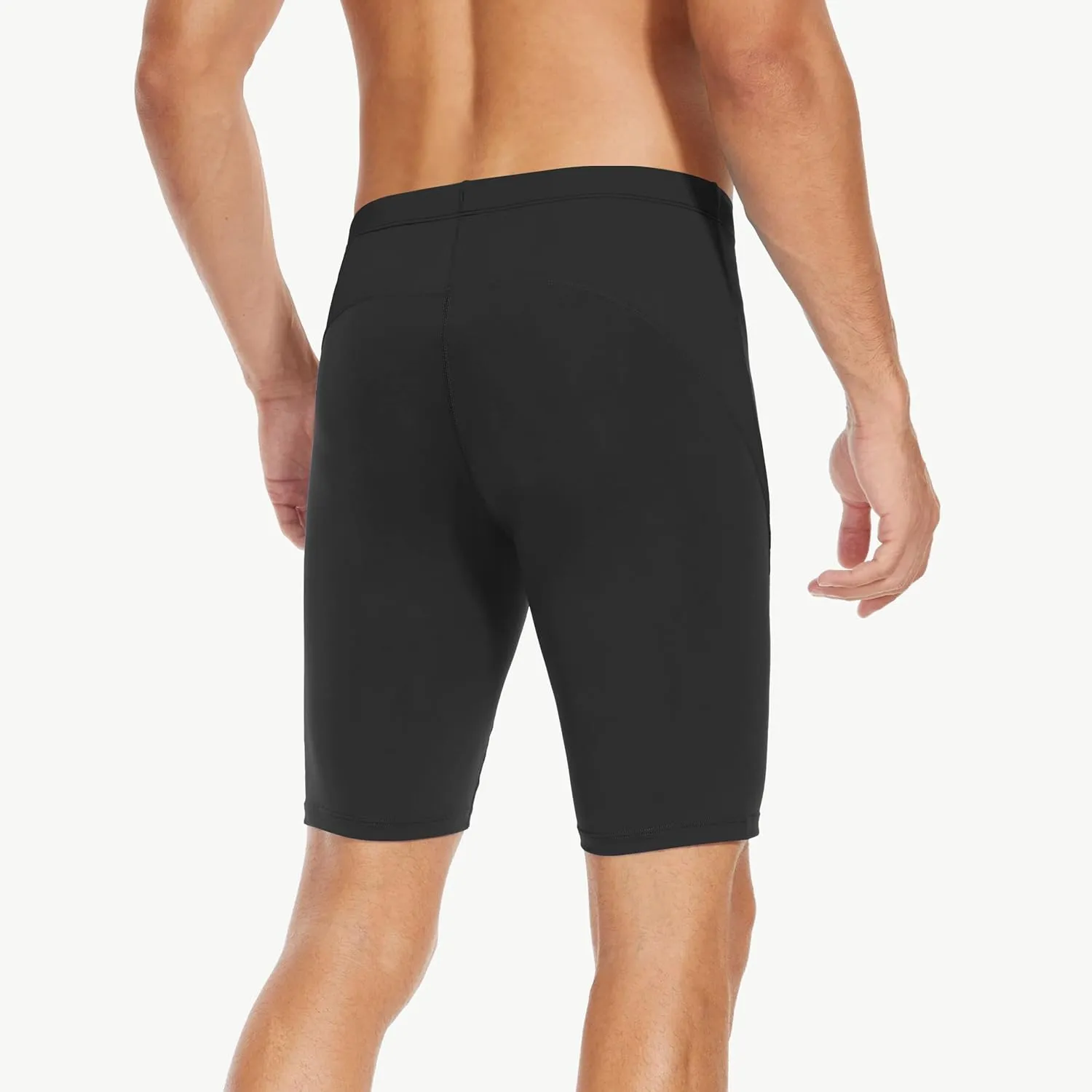 Men's Swim Jammers Competitive Athletic Swim Team Suit Training Endurance Racing Quick Dry Swimming Shorts UPF 50