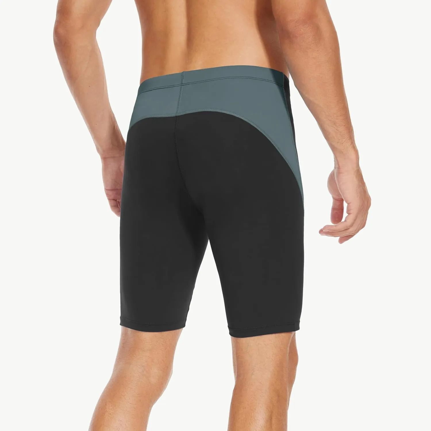 Men's Swim Jammers Competitive Athletic Swim Team Suit Training Endurance Racing Quick Dry Swimming Shorts UPF 50