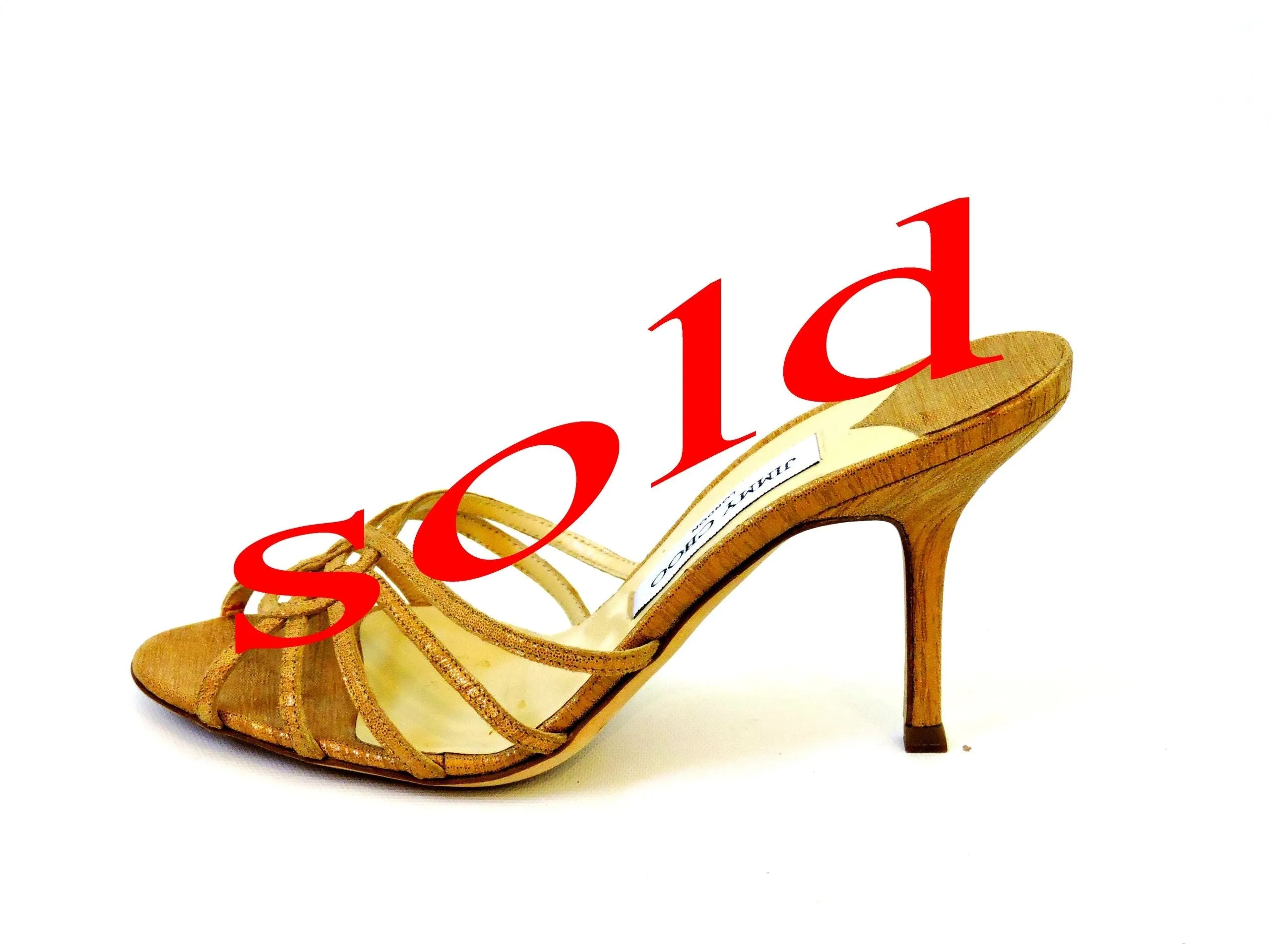 Metallic Mule Size 37.5 It (7.5 Us)