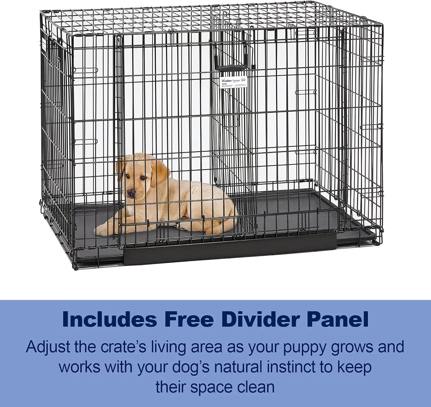 MidWest Homes for Pets Ovation Double Door Dog Crate, 30-Inch