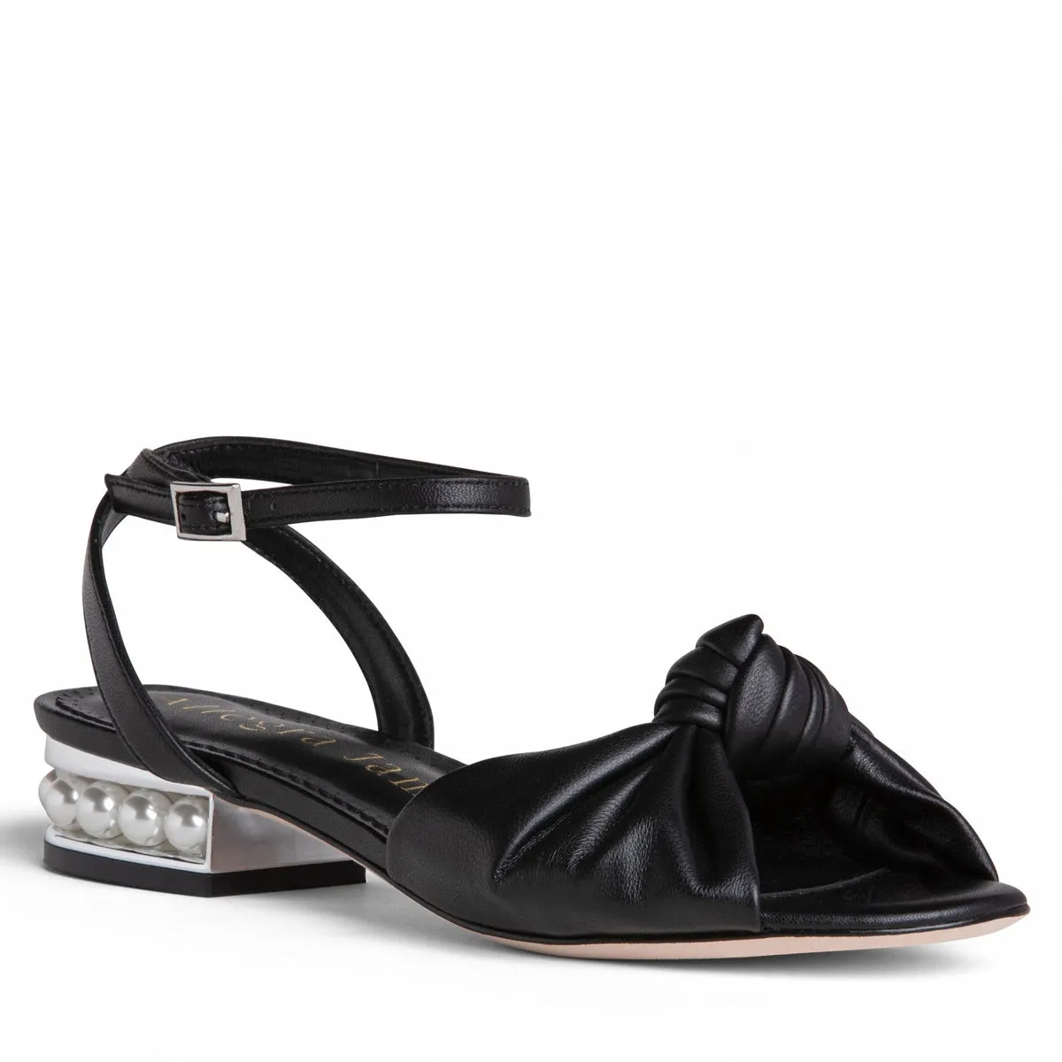 Mina Flat Leather Sandal