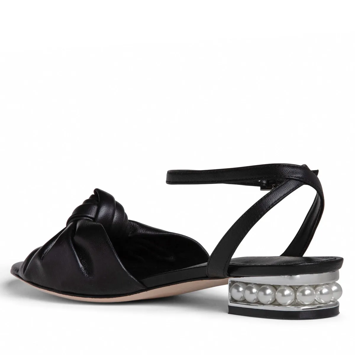 Mina Flat Leather Sandal