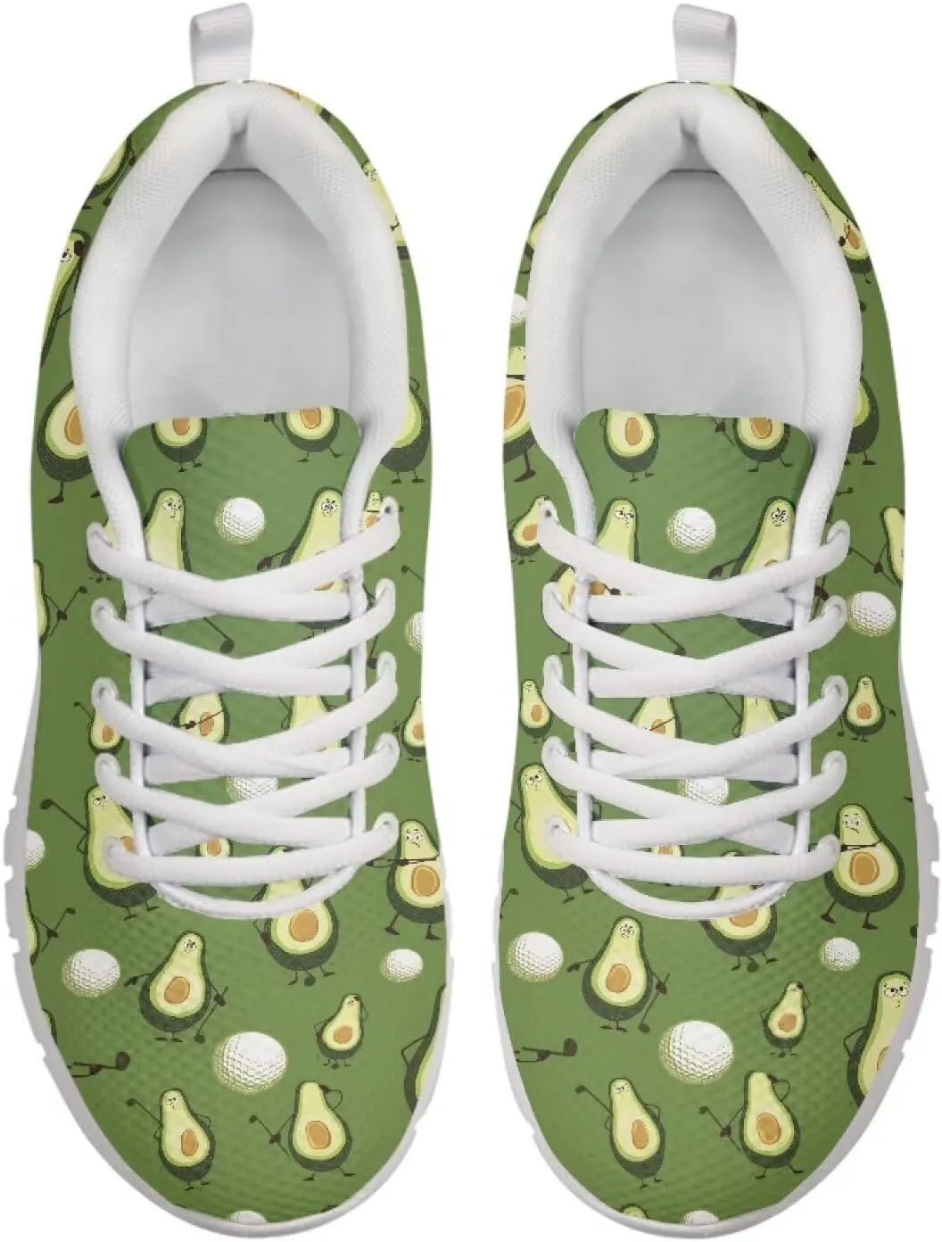 Modysero Womens Shoes for Sports Travel Fall Non Slip Womens Tennis Shoes Graphic Print Lace Up Walking Sneakers