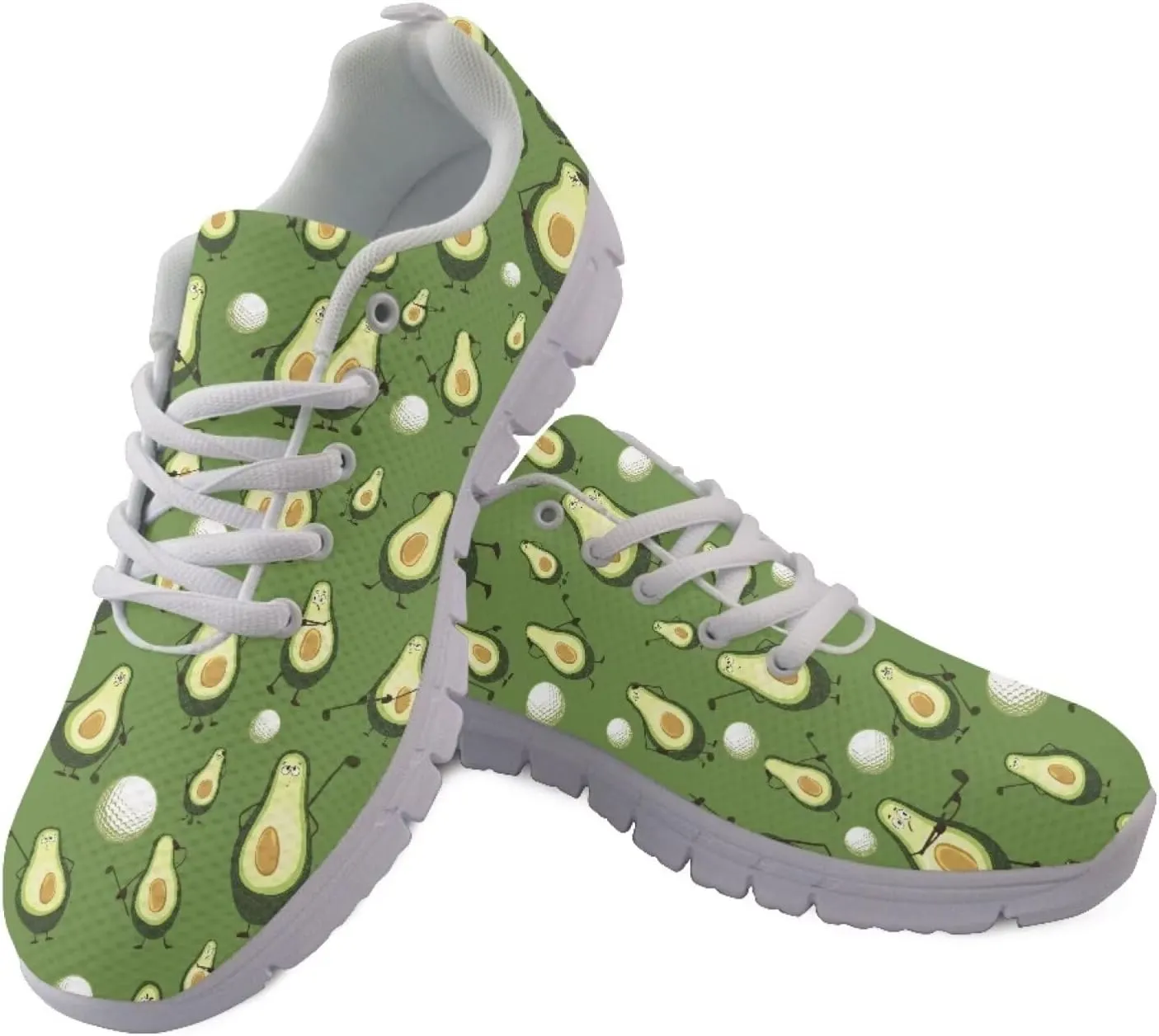 Modysero Womens Shoes for Sports Travel Fall Non Slip Womens Tennis Shoes Graphic Print Lace Up Walking Sneakers