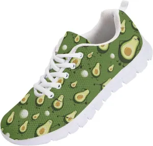 Modysero Womens Shoes for Sports Travel Fall Non Slip Womens Tennis Shoes Graphic Print Lace Up Walking Sneakers