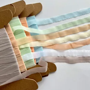 Mousseline Flat Chiffon Elastic  - Pastels