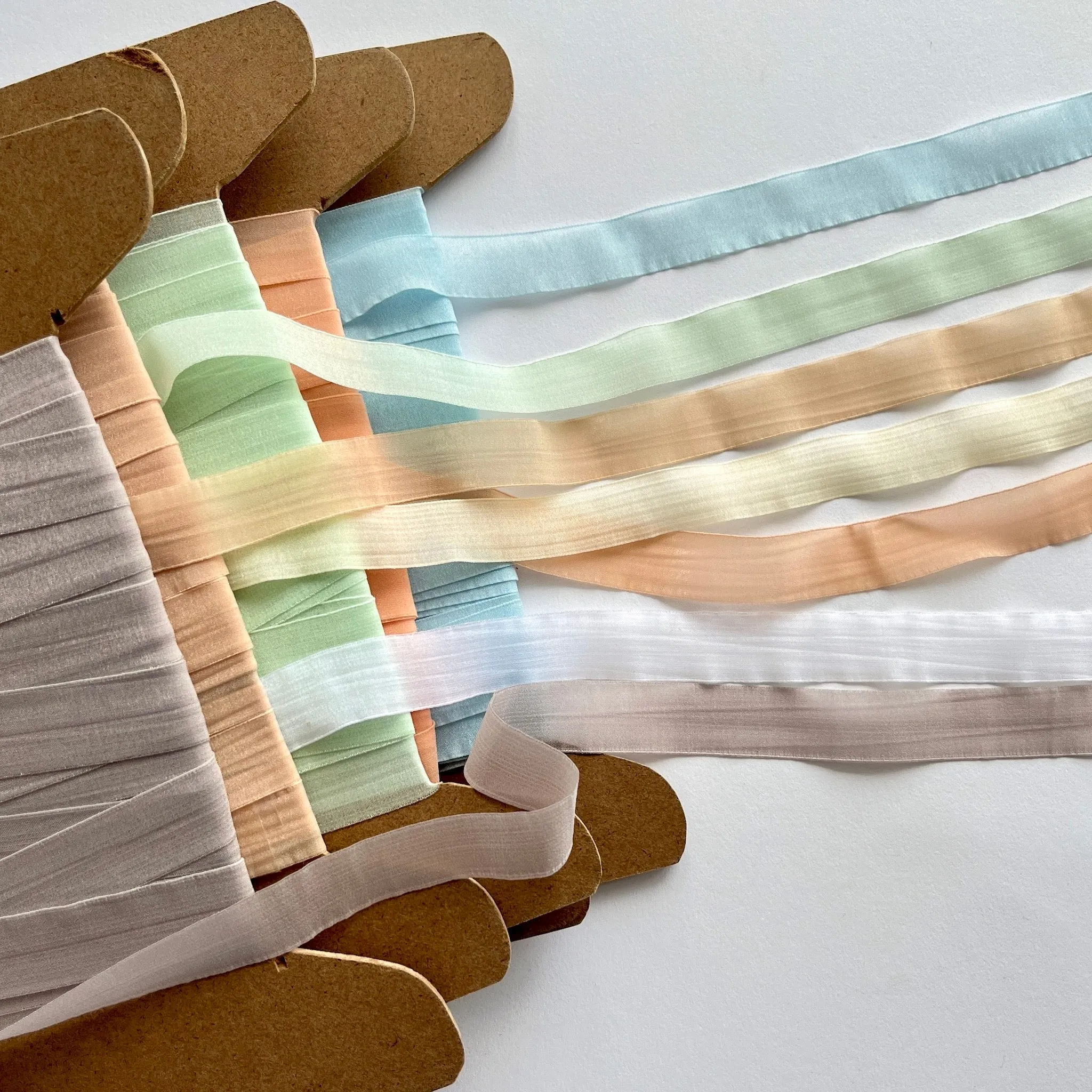 Mousseline Flat Chiffon Elastic  - Pastels