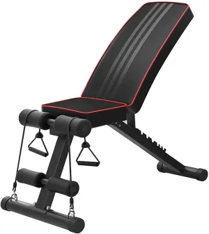 Multi-Function Weight Bench Adjustable Sit Up Bench Press Flat Incline Decline Workout Bench Foldable Strength Training Benches for Home Gym Very Suitable for Fitness Men and Women