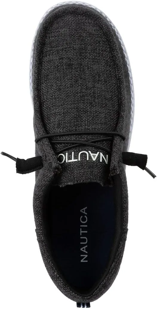 Nautica Men's Comfort Loafers, Slip-On Boat Shoe, Lightweight Casual Stretch Sneaker-Rushford
