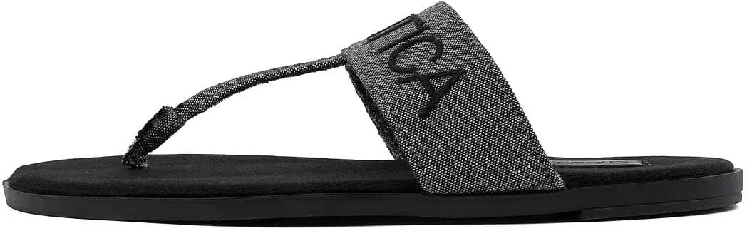 Nautica Women’s Woven Strap Thong Sandals – Comfortable Flat Slip-On Flip-Flops for Beach, Travel, and Everyday Casual Wear