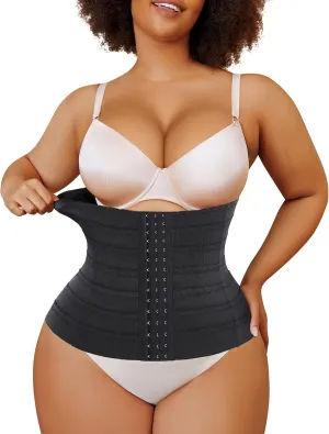 Nebility Waist Cincher Shapewear Tummy Control Plus Size Waist Trainers for Women Belly Trimmer Body Shaper Corset Girdle