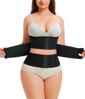 Nebility Waist Trainer for Women Tummy Control Shapewear Segmented Body Shaper Workout Girdle Cincher Postpartum Belt