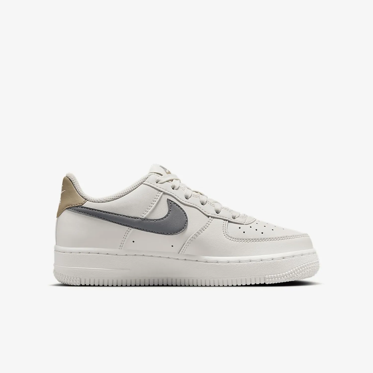 Nike Air Force 1 Big Kids' Shoes (FV5948-004, Phantom/Khaki/Sail/Cool Grey)