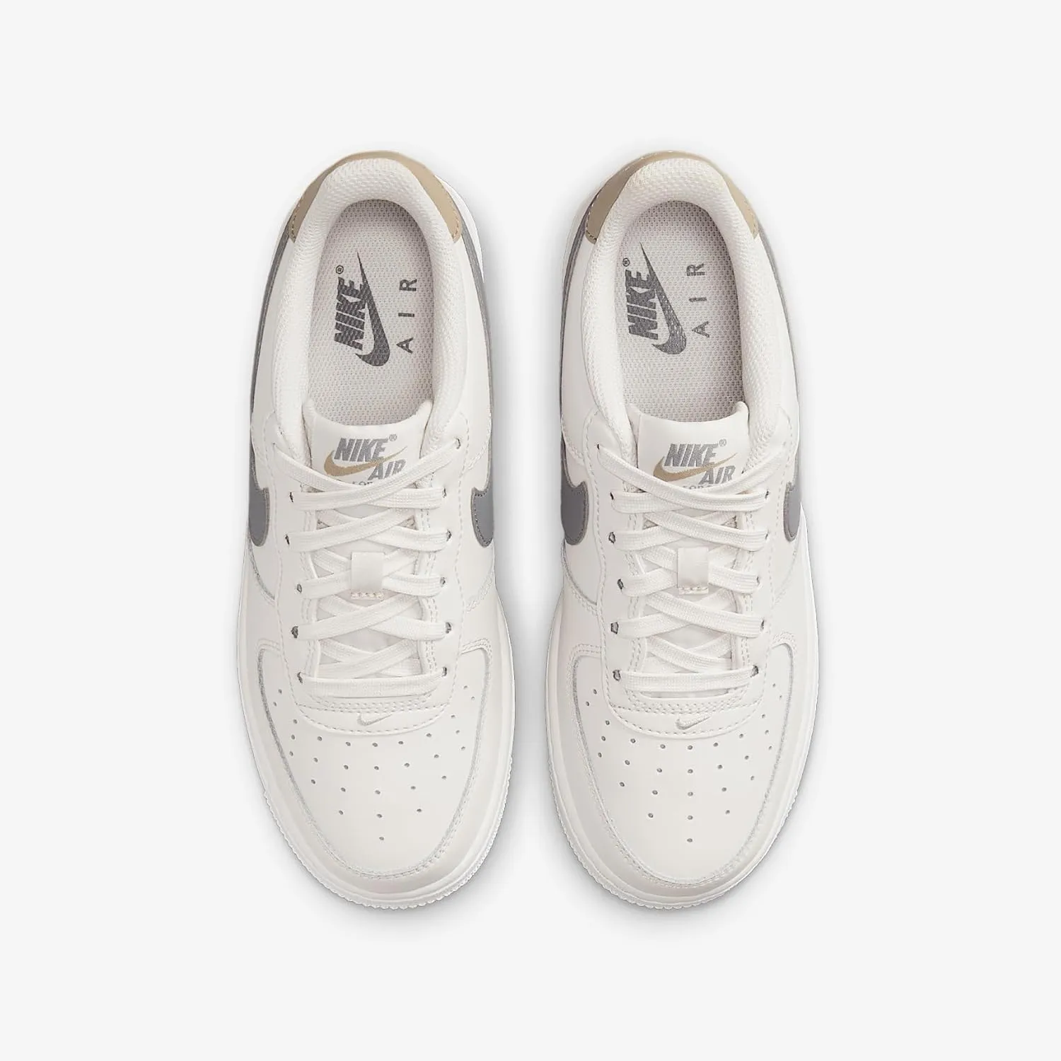 Nike Air Force 1 Big Kids' Shoes (FV5948-004, Phantom/Khaki/Sail/Cool Grey)