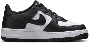 Nike Air Force 1 Big Kids' Shoes (HJ9201-001, Black/White/Black) Size 7