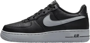 Nike Air Force 1 Big Kids' Shoes (HQ3807-001, Black/Wolf Grey)