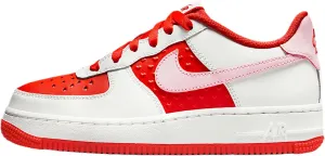Nike Air Force 1 Big Kids' Shoes (HV5165-121, Summit White/Light Crimson/Fire Red/Pink Foam)