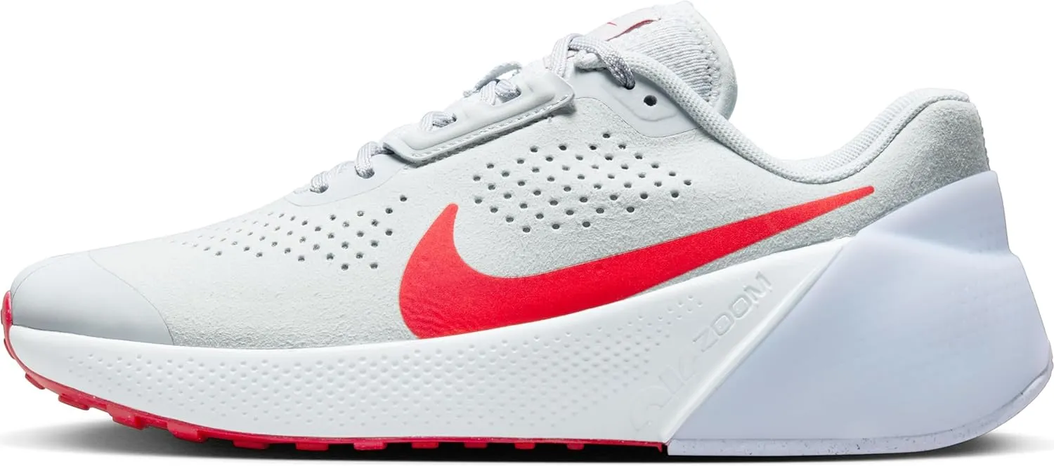 Nike Air Zoom TR 1 Men's Workout Shoes (DX9016-004, Pure Platinum/Football Grey/University Red) Size 13