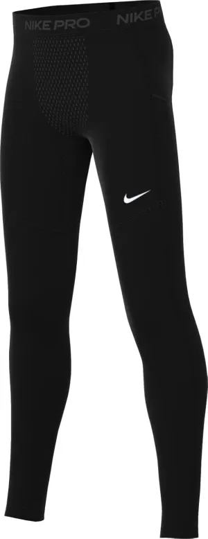 Nike Boys Pro Dri-FIT Tights (Little Kid/Big Kid) Black/Black Medium