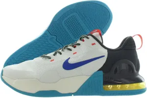 Nike Unisex Air Max Alpha Trainer 5 - Lace Up Mesh Style Training Shoe - Off White/Blue, 13.5 Women/11.5 Men